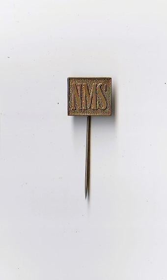 volmetaal speld NMS Nederlandse Middenstands Spaarbank, Ophalen of Verzenden, Overige onderwerpen, Speldje of Pin