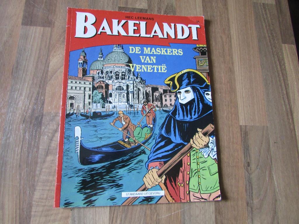 BAKELANDT ; De Maskers van Venetië, Boeken, Gelezen, Eén stripboek, Hec Leemans, Ophalen of Verzenden