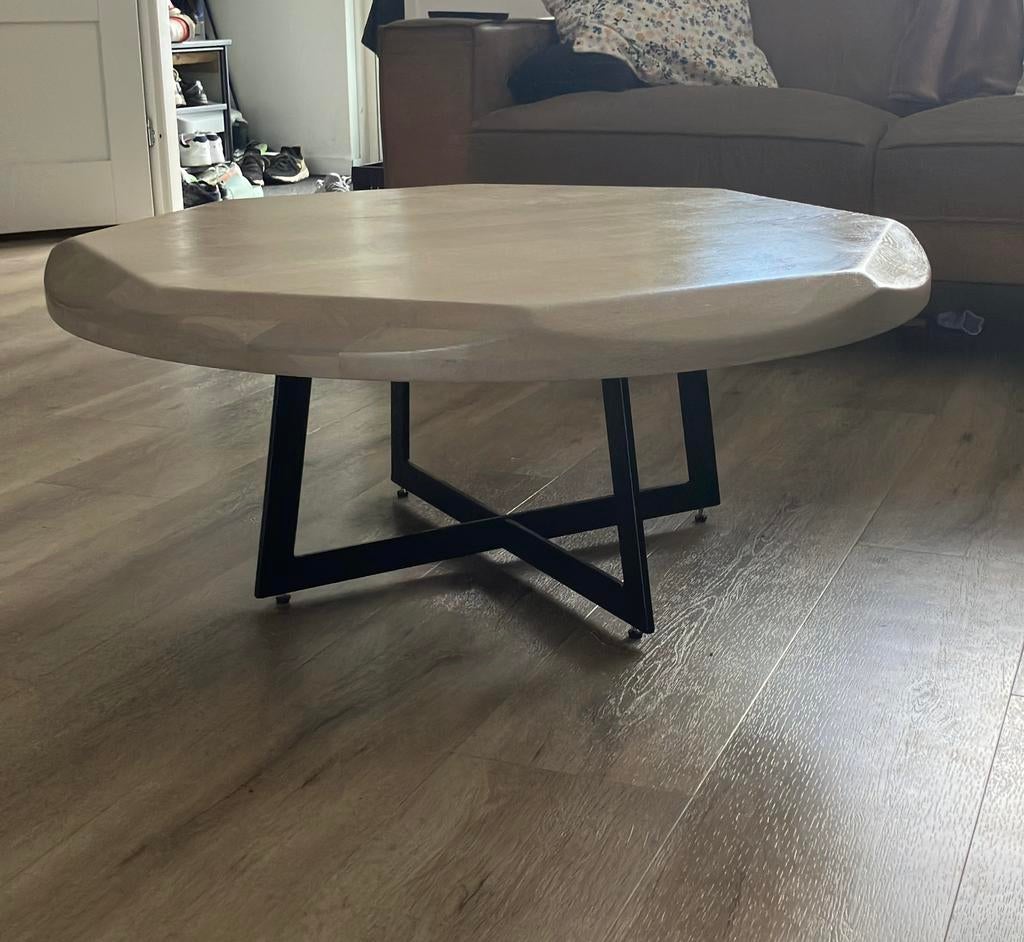 Salontafel massief hout, Huis en Inrichting, Tafels | Salontafels, Ophalen, 100 tot 150 cm, 50 tot 100 cm, Zo goed als nieuw