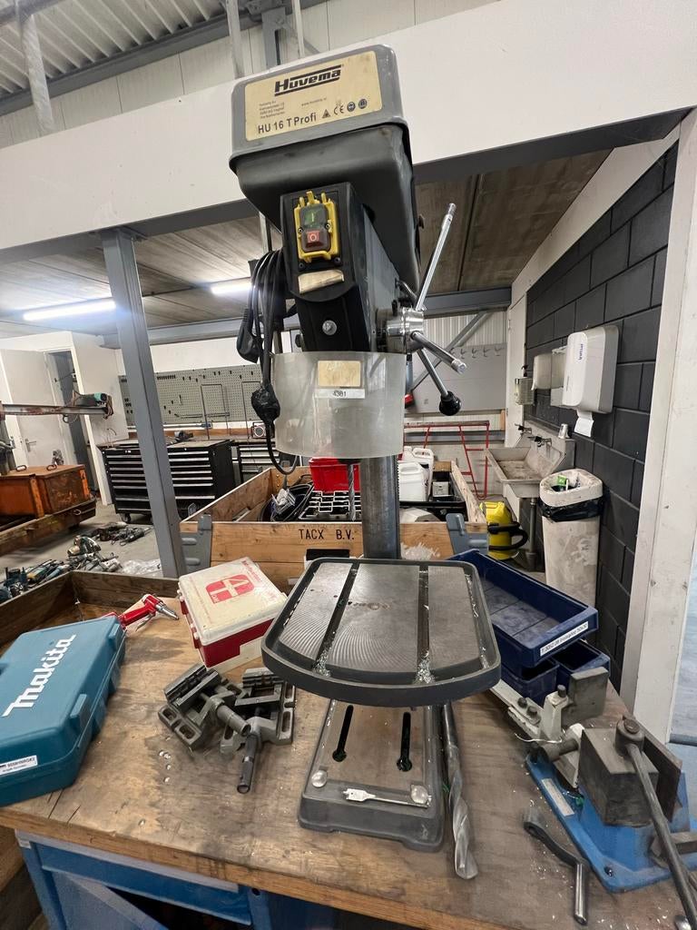 Huvema HU 16 T Profi Kolomboormachine, Doe-het-zelf en Verbouw, Ophalen, Variabele snelheid, Kolomboormachine, Gebruikt