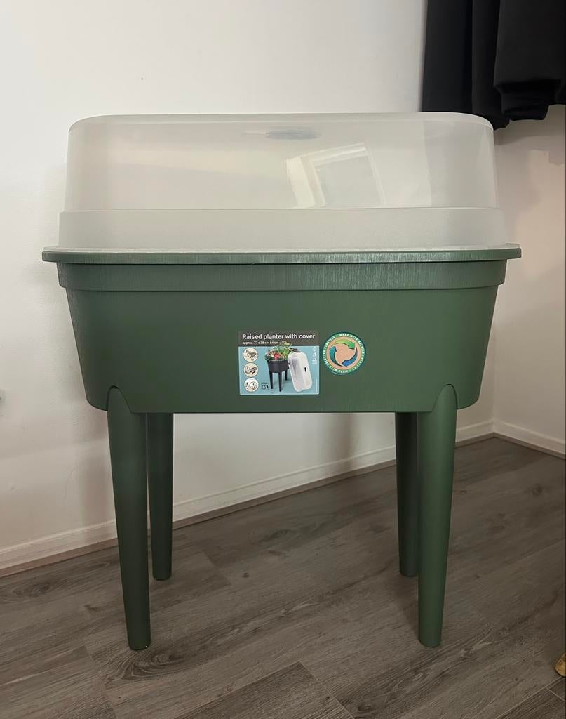 Kweektafel / Plantenbak met deksel - gerecycled plastic, Ophalen, Kunststof, Nieuw, Binnen