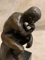Prachtig bronzen beeldje Rodin “de Denker”., Ophalen of Verzenden, Brons