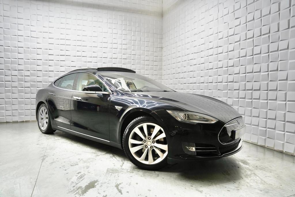 Tesla Model S 85 Performance + Pano LEER CAM FREE CHARGE, Auto's, Tesla, Achterwielaandrijving, Gebruikt, Zwart, Model S