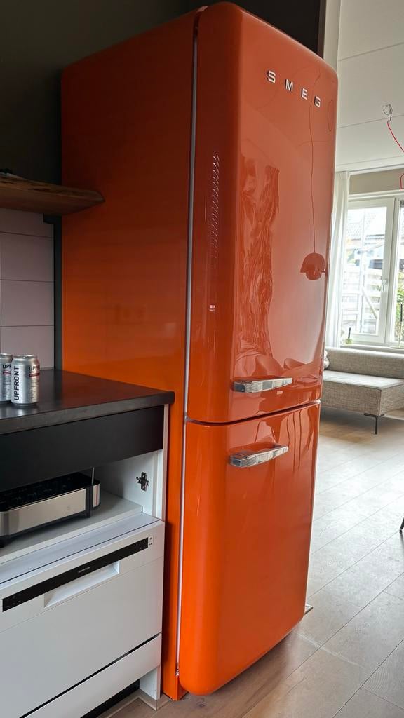 Buitenkansje! Smeg Retro Koelkast FAB32 - Zo goed als nieuw!, Ophalen, 200 liter of meer, 60 cm of meer, Met aparte vriezer