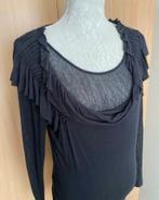 Sandwich top/trui zwart maat M, Kleding | Dames, Tops, Maat 38/40 (M), Zwart, Ophalen of Verzenden, Zo goed als nieuw
