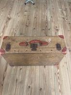 Antieke Reis Koffer, Overige materialen, Gebruikt, 35 tot 45 cm, Ophalen