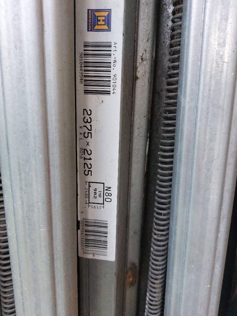 Hormann garagedeur, kanteldeur, Ophalen, Gebruikt, Garagedeur, Metaal