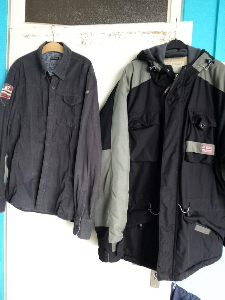 Napapijri Jas en Overhemd, Ophalen of Verzenden, Zo goed als nieuw, Blauw