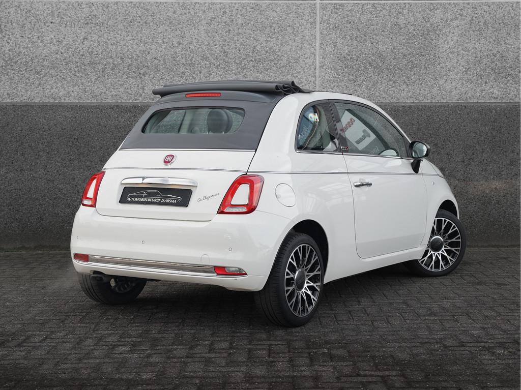Fiat 500C 0.9 TwinAir Turbo Collezione |CarPlay |Automaat |C, Gebruikt, Cabriolet, Wit, Bedrijf