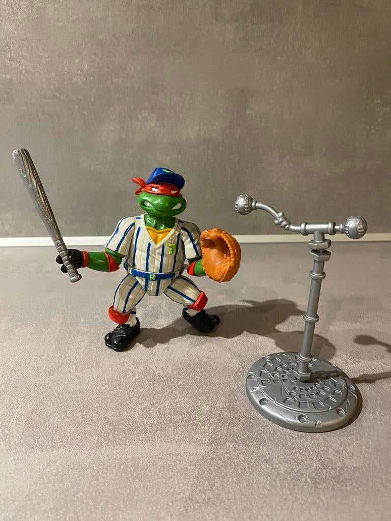 Tmnt Turtles Grand Slammin’ raph 1991 playmates toys, Verzamelen, Ophalen of Verzenden, Gebruikt