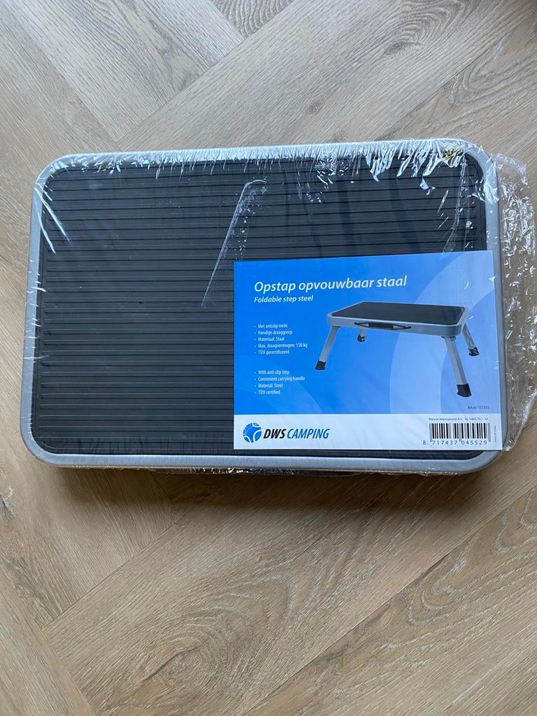 DWS Camping Opvouwbare Opstap Staal - 150kg TÜV, Caravans en Kamperen, Ophalen of Verzenden, Nieuw