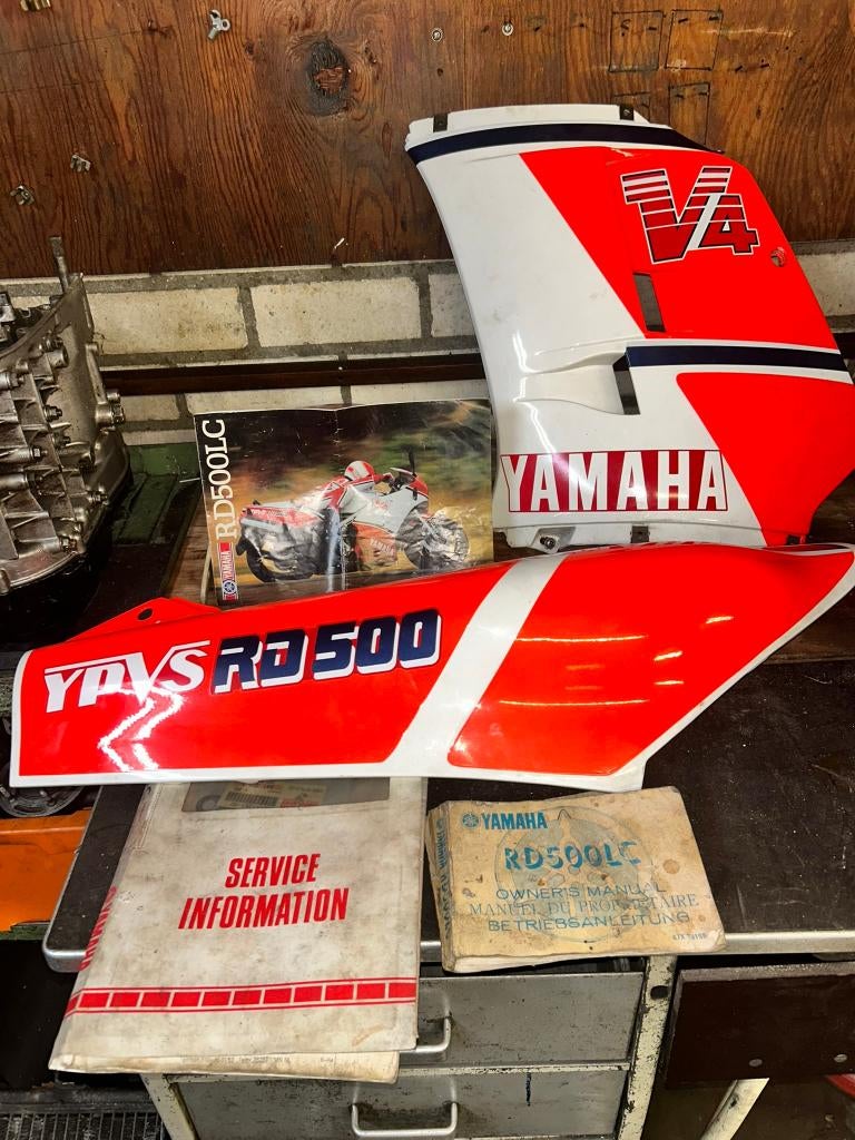 Yamaha RD500 project + RD350/RD500 onderdelen deal, Ophalen, Gebruikt