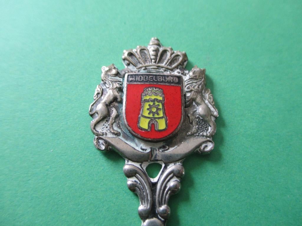 Lepeltje gemeentewapen Middelburg, Verzenden, Zo goed als nieuw