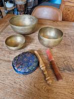 3 klankschalen met stokken en kussen, Ophalen of Verzenden, Gebruikt, Overige soorten