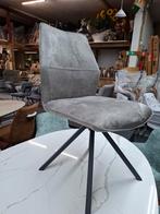 8 Nieuwe stoelen, charcoal+zwart frame en greep, FrankyXooon, Ophalen, Nieuw, Stof, Grijs