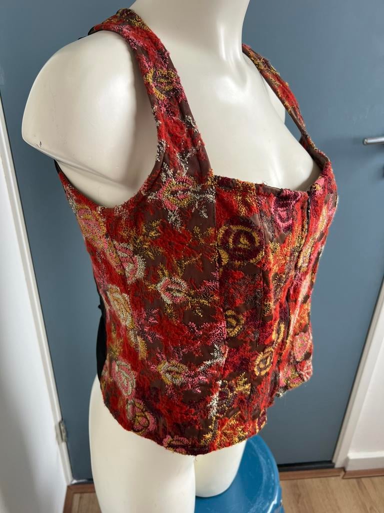 Kaat tilley top oranje bruin vintage 38 wol wollen viscose, Kleding | Dames, Tops, Maat 38/40 (M), Bruin, Ophalen of Verzenden