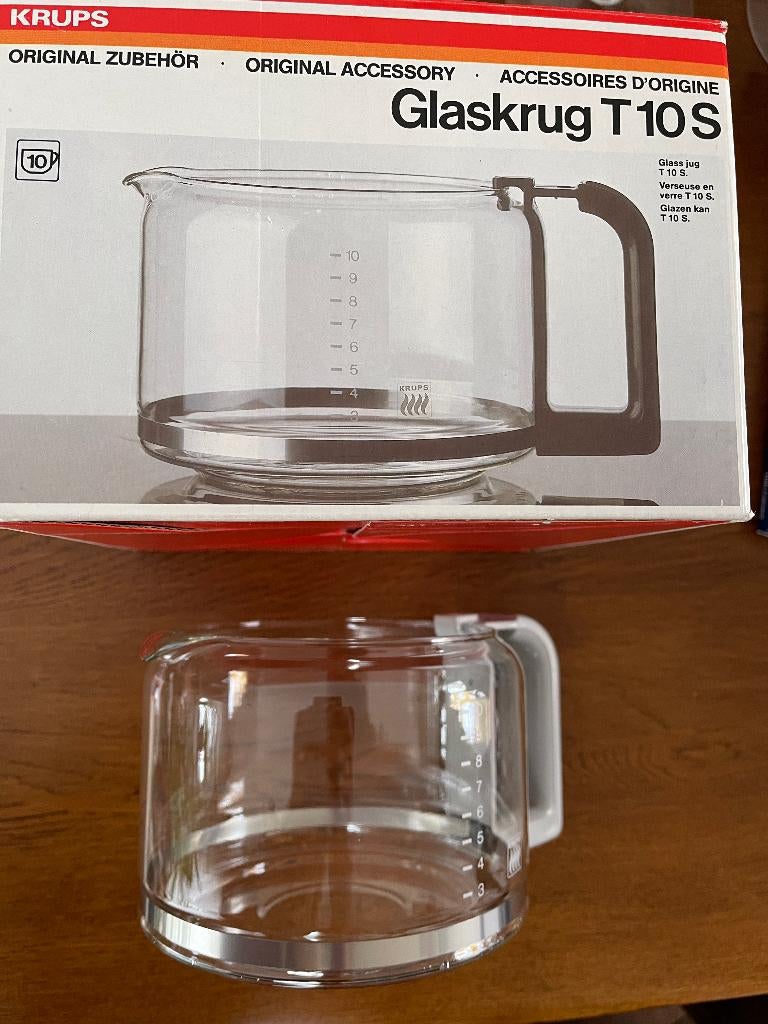 Glazen Koffiekan T 10 S Merk: "Krups" Nieuw in Doos, Ophalen of Verzenden, Nieuw