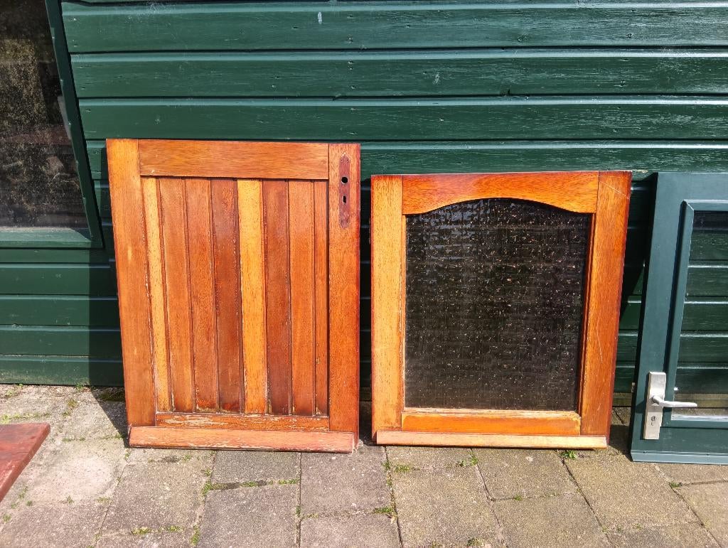 Boerendeur met deurbeslag, Doe-het-zelf en Verbouw, Deuren en Horren, Ophalen, Gebruikt, 80 tot 100 cm, Buitendeur