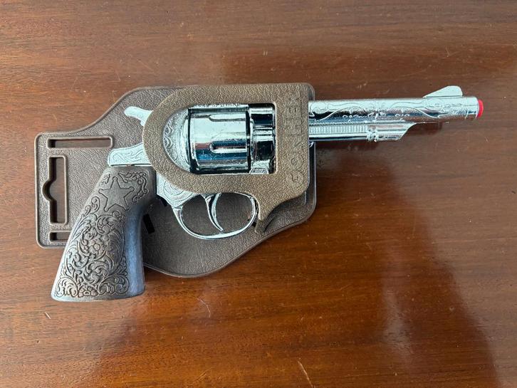 Gonher Cowboy speelgoed revolver voor 100 schots plaffertjes, Kinderen en Baby's, Speelgoed | Buiten | Actiespeelgoed, Nieuw, Ophalen of Verzenden