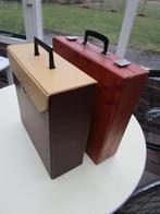 2 mooie platenkoffers, Vintage., Ophalen of Verzenden, Gebruikt, Overige instrumenten