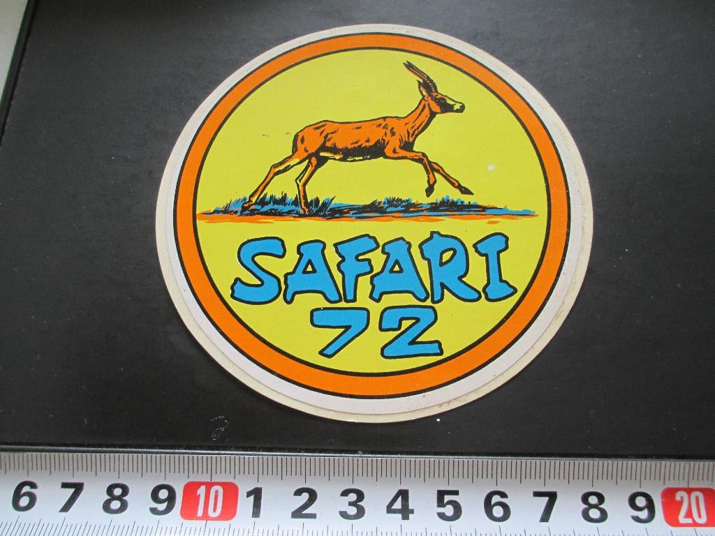 sticker strip gazelle - SAFARI 72, Verzamelen, Ophalen, Zo goed als nieuw