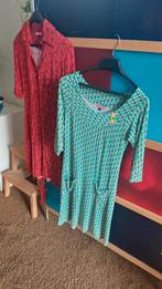 Tantilly jurk blauw/geel maat S + gratis rode jurk!, Kleding | Dames, Blauw, Ophalen of Verzenden, Maat 36 (S), Gedragen