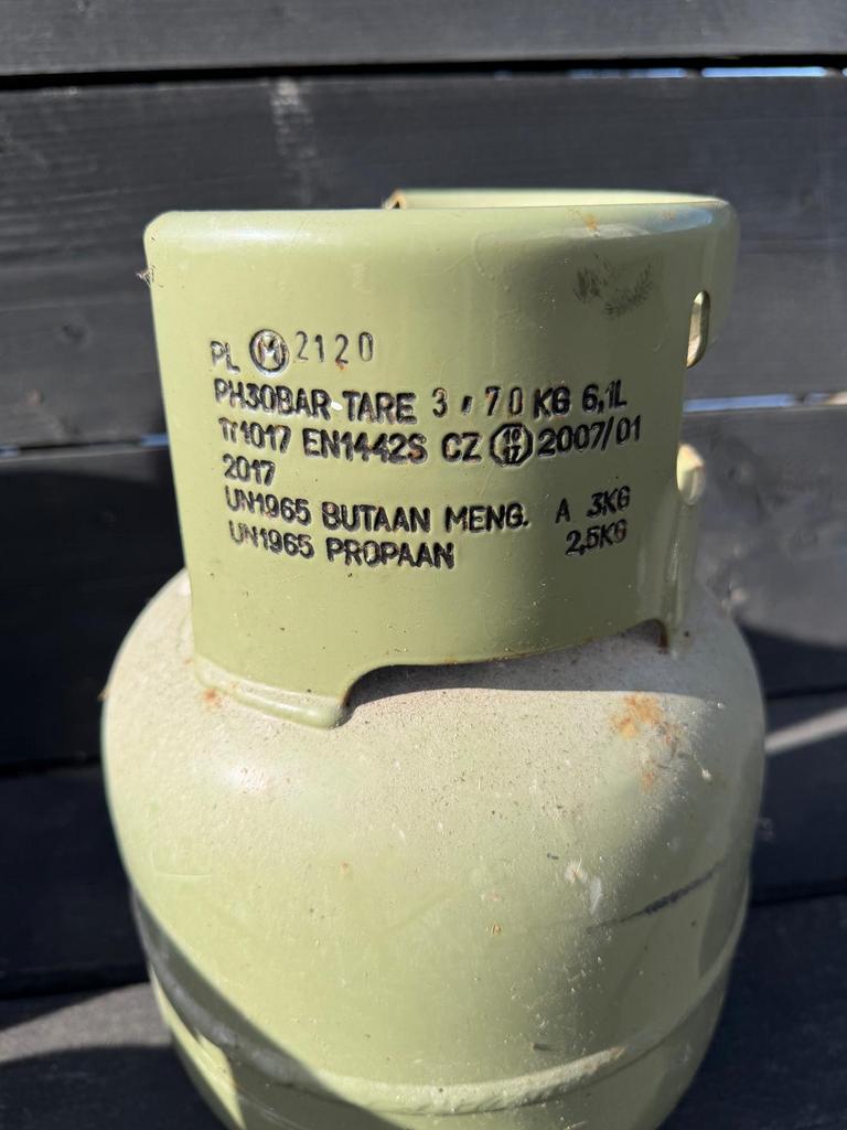 Gasfles butaan 3kg / propaan 2,5kg, Ophalen, Gebruikt