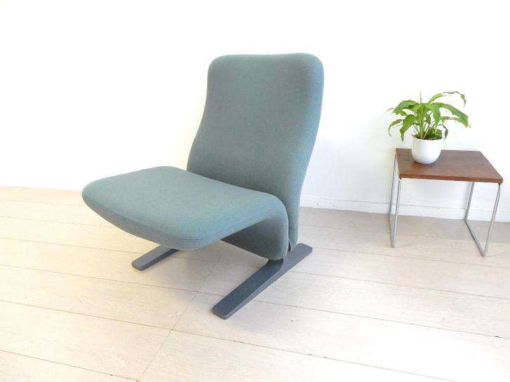 vintage CONCORDE fauteuil ARTIFORT PIERRE PAULIN stoel 60s, Huis en Inrichting, Fauteuils, Gebruikt, Metaal, Stof, 50 tot 75 cm