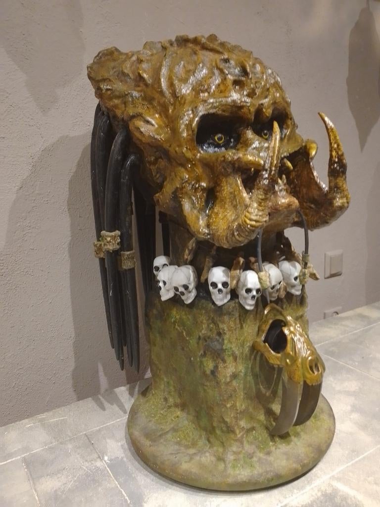 Supergave enorme Predator buste statue!, Ophalen, Zo goed als nieuw, Film, Beeldje, Replica of Model
