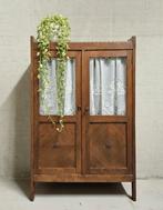 Antieke brocante Art Deco meidenkast vintage ondiepe kast, Ophalen of Verzenden
