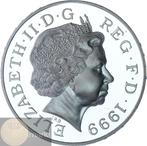Groot-Brittannië - 5 Pounds 1999 - 2000 - verguld ZILVER, Ophalen of Verzenden, Overige landen, Losse munt, Zilver
