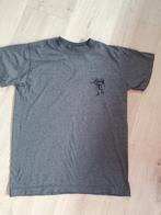 Stüssy grijs T-shirt met geborduurd logo - Maat XS, Stussy, Ophalen of Verzenden, Zo goed als nieuw, Grijs