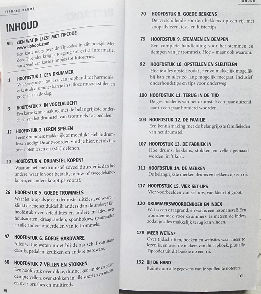 Tipboek Drums. Hugo Pinksterboer. Met tipcodes., Drums of Percussie, Ophalen of Verzenden, Zo goed als nieuw, Thema