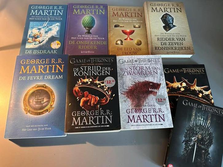 George R.R. Martin, Game of Thrones 7 boeken en 2 dvd, Boeken, Fantasy, Ophalen of Verzenden