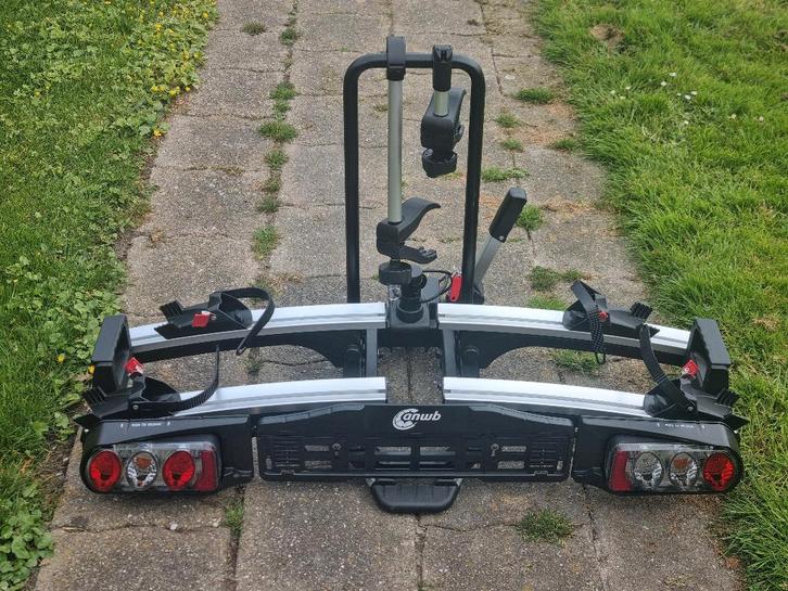 Fietsendrager ANWB Voor 2 Ebikes Kantelbaar Incl.Opberghoes , Auto diversen, Fietsendragers, Zo goed als nieuw, Trekhaakdrager