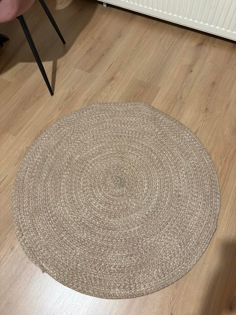 Rond vloerkleed van Jysk, Ophalen of Verzenden, Zo goed als nieuw, Rond, 100 tot 150 cm