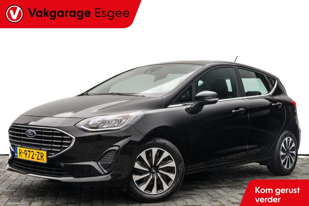 Ford Fiesta 1.0 124 PK EcoBoost Hybrid Titanium | Clima | PD, Gebruikt, Origineel Nederlands, Bedrijf, Handgeschakeld