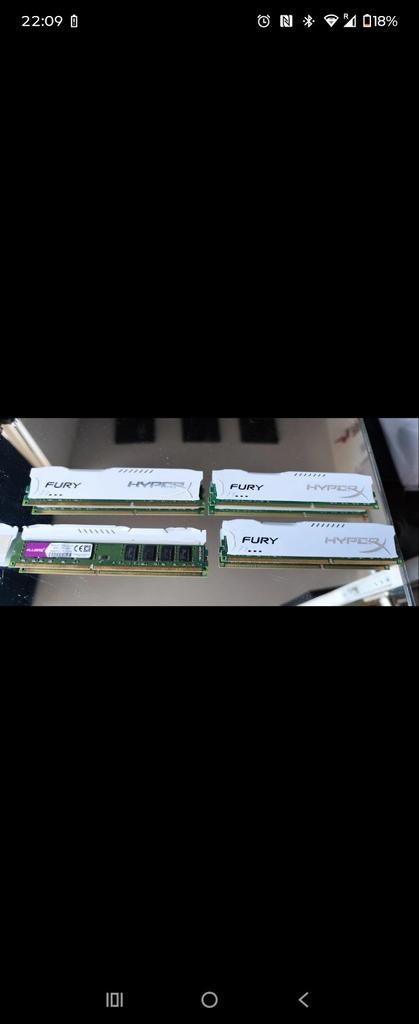 16GB (4x4GB) DDR3 1600MHz CL11 HyperX Fury RAM, Computers en Software, RAM geheugen, Ophalen of Verzenden