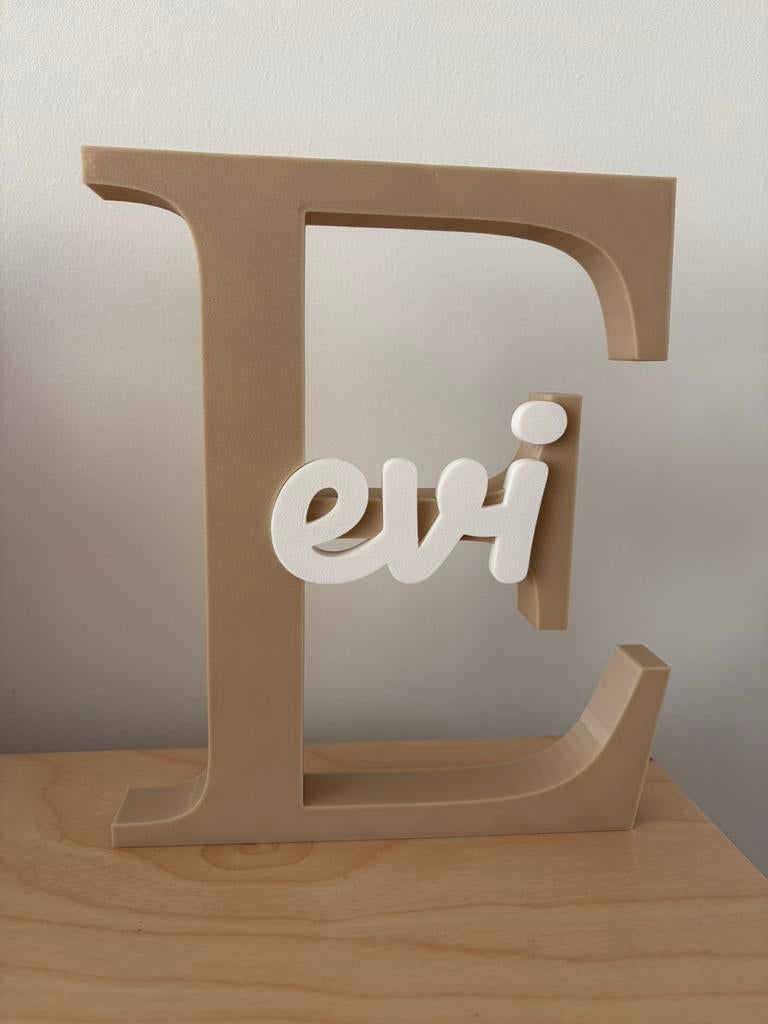 Gepersonaliseerde 3D print naam letter - baby kraamcadeau, Kinderen en Baby's, Babykleding | Maat 50, Ophalen of Verzenden, Nieuw