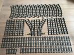 Lego grote partij 9 volt rails voor treinen met travo, Ophalen of Verzenden, Gebruikt, Lego