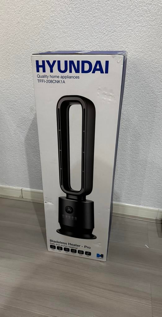 Hyundai Bladeless Heater met afstandsbediening en LED, Ophalen, Minder dan 60 cm, 80 cm of meer, 800 watt of meer