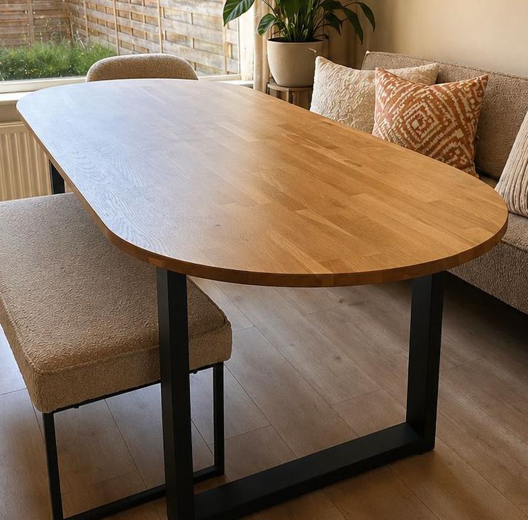 Eettafel, Ophalen of Verzenden, Zo goed als nieuw, 75 m² of meer, Laminaat