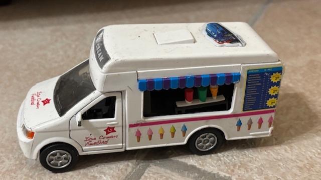 Ice cream wagen, ijsco wagen 14 cm lang, Ophalen of Verzenden, Gebruikt