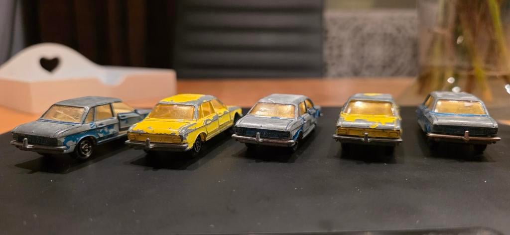 5 x Majorette vintage/ oldtimer volkswagen  K70, Ophalen of Verzenden, Gebruikt, Overige typen