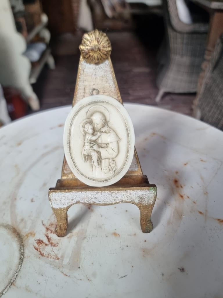 Oud heilig relikwie van was * schapenweide *, Ophalen of Verzenden