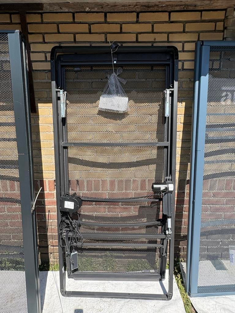 Auping spiraalbodem 90x195 elektrisch verstelbaar, Ophalen, 90 cm, Eenpersoons, Zwart