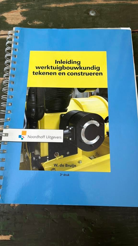 Inleiding werktuigbouwkundig tekenen en construeren, Wiebe de Bruijn, Ophalen of Verzenden, Zo goed als nieuw, Bouwkunde