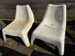 2x Gebruikte Kunststof Tuinstoelen ikea, Ophalen, Gebruikt, Kunststof