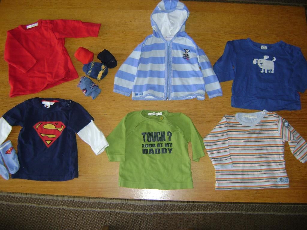 24-delig pakket kleding jongen maat 68, Ophalen of Verzenden, Gebruikt, Maat 68