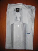 Gestreepd hemd, L, LS Jeans, korte mouwen, Ophalen of Verzenden, Zo goed als nieuw, Overige kleuren, Halswijdte 41/42 (L)